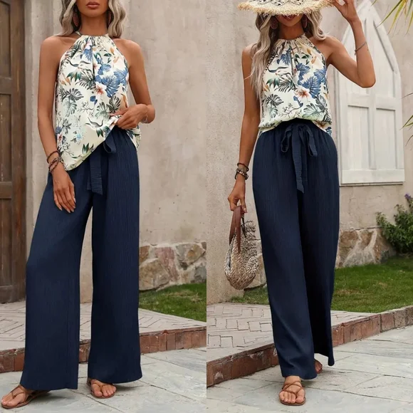 Green Two-Piece Pants Set - Picture 8 of 12